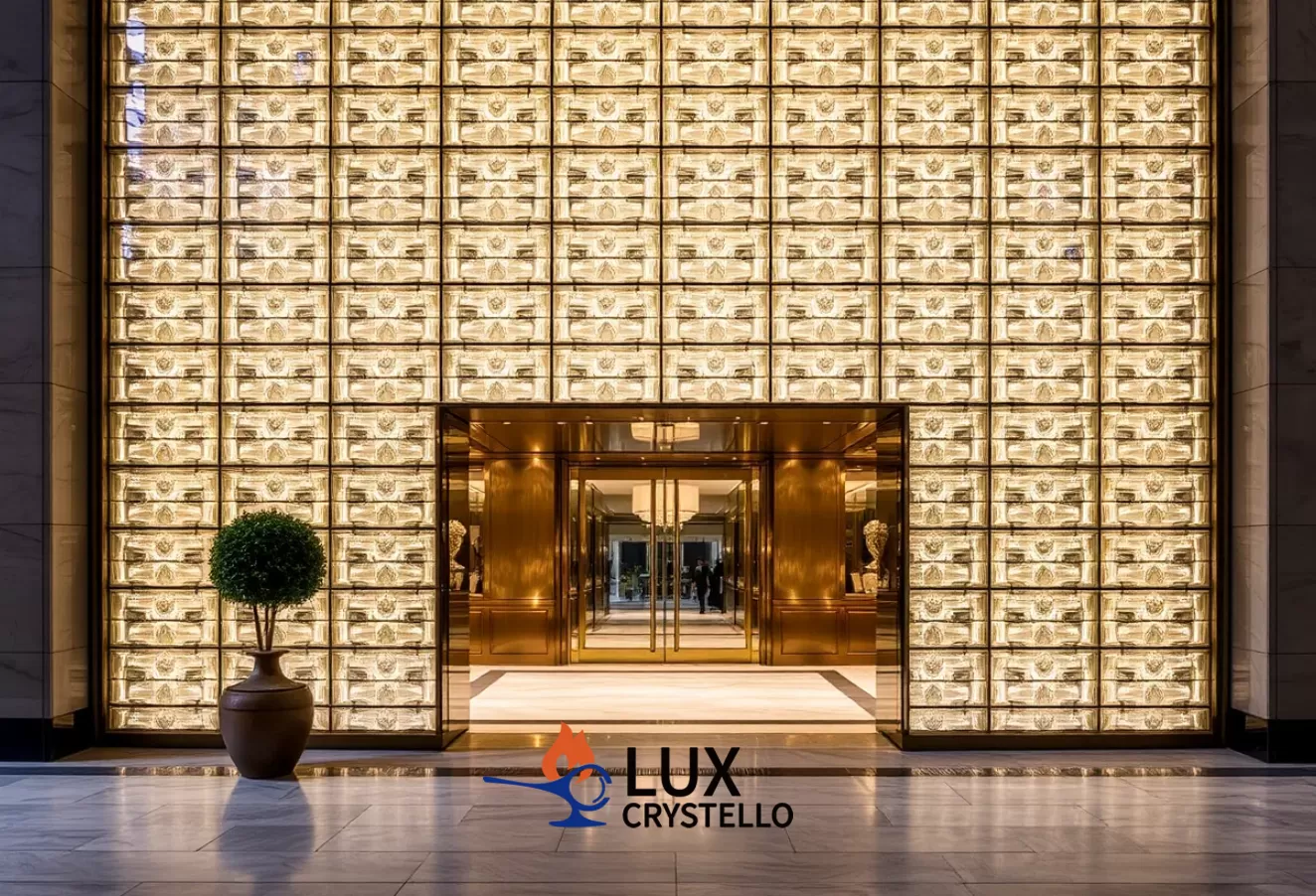 The Allure of Crystal Glass Brick Curtain Walls in Modern Architecture