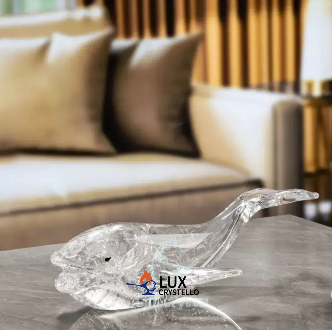 gold foil glass animal ornaments