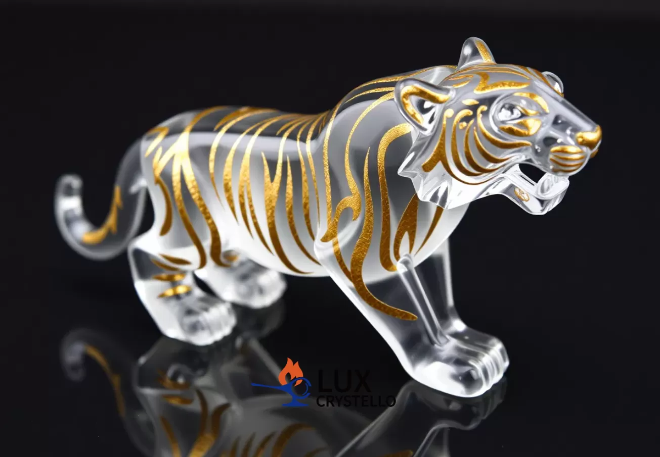 Gold Foil Glass Animal Ornaments: A Fusion of Elegance and Art