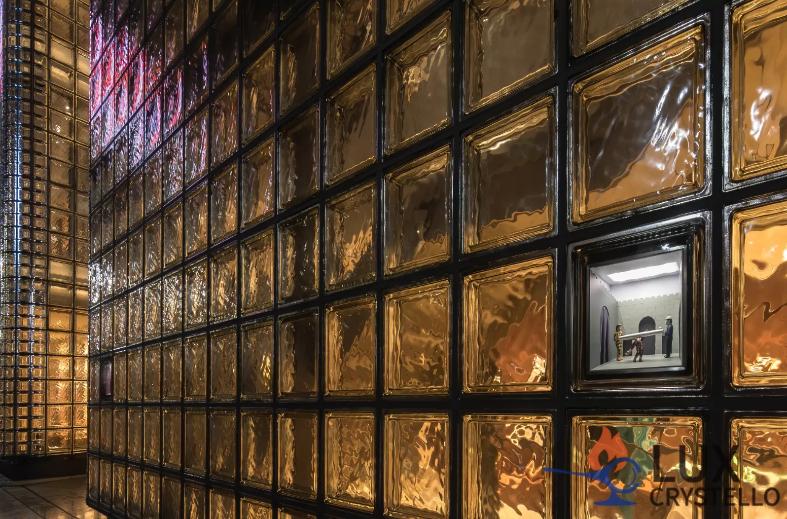 transparent glass bricks