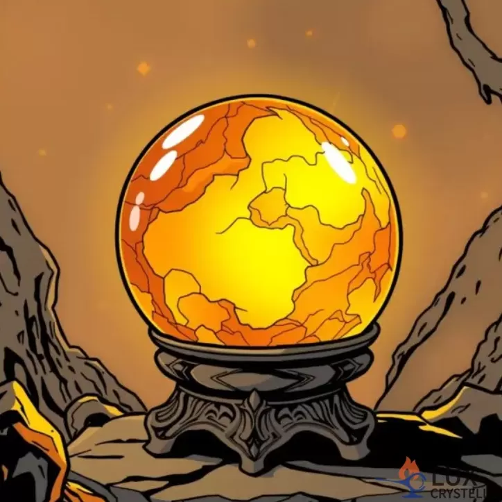 amber crystal ball for divination
