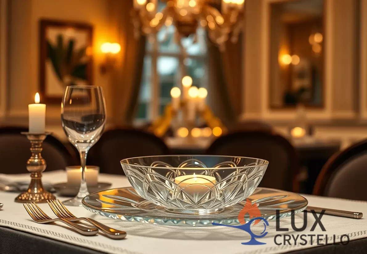 Clear Crystal Serving Pieces Sets for Elegant Dining