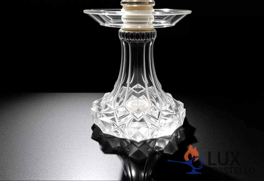 Decorative Water-Pipe Crystal Bases in Modern Glassware