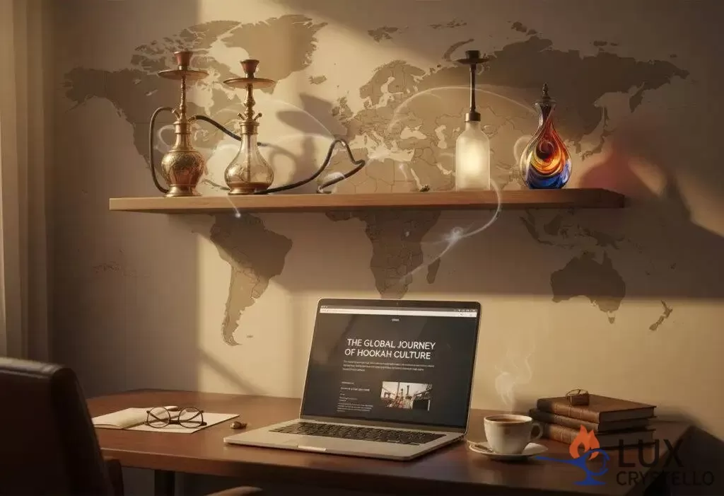 19th century glass hookah lounges