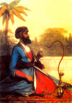 ancient Indian hookah craftsmanship